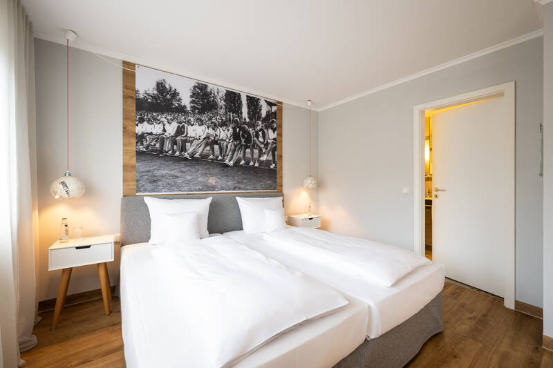 Kurzurlaub im Hotel Herzogspark: Themenzimmer "Fußball" in der Nähe von Nürnberg & Erlagen